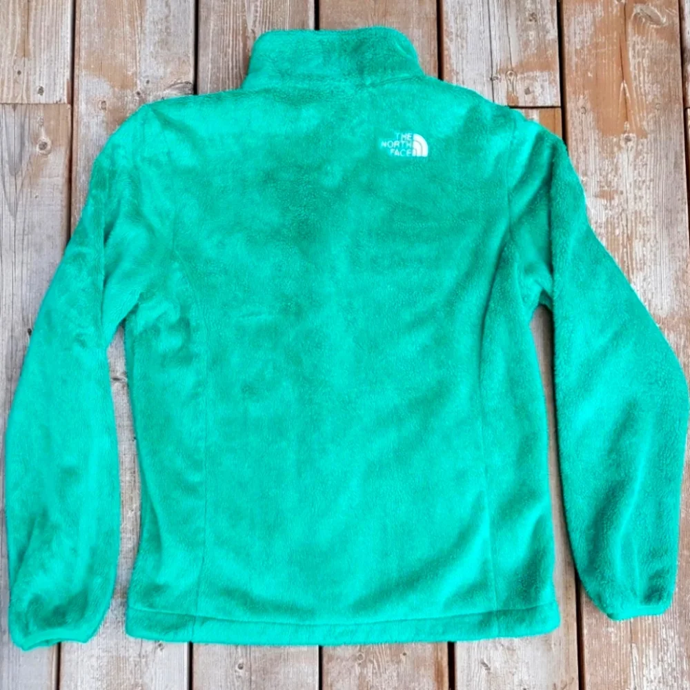 THE NORTH FACE Osito 1 Fleece Full Zip Jacket OSCAR GREEN Women Sz Small - Picture 6 of 11